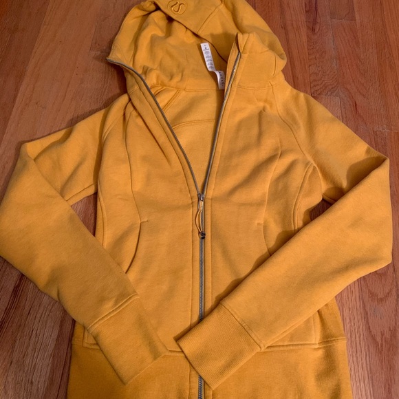lululemon athletica Tops - Lululemon Scuba Hoodie Honey Lemon